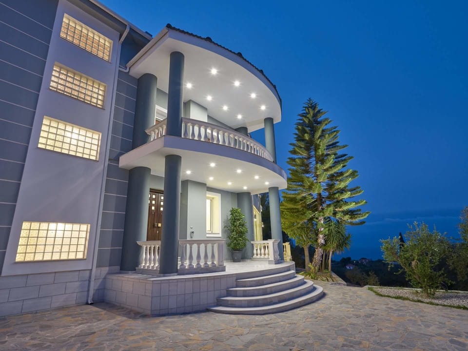 Front of property - evening/night