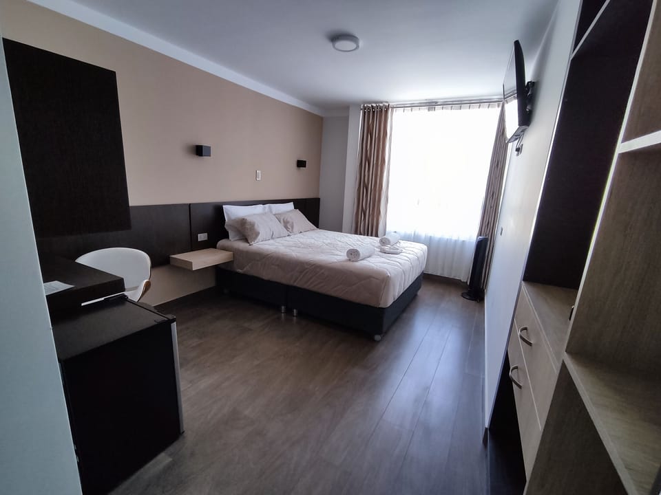 Superior Double Room, Non Smoking, City View | Desk, laptop workspace, blackout drapes, soundproofing