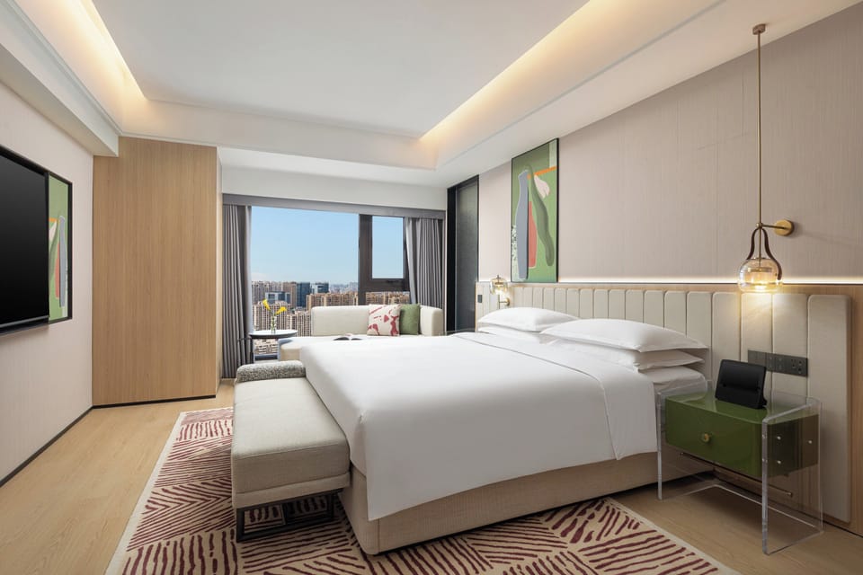 One Bedroom Suite City View Dining Kitchen | Individually decorated, desk, laptop workspace, blackout drapes