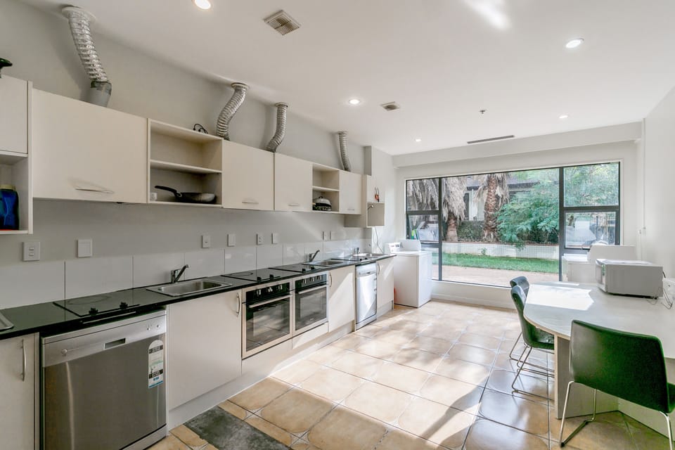 Fridge, microwave, electric kettle