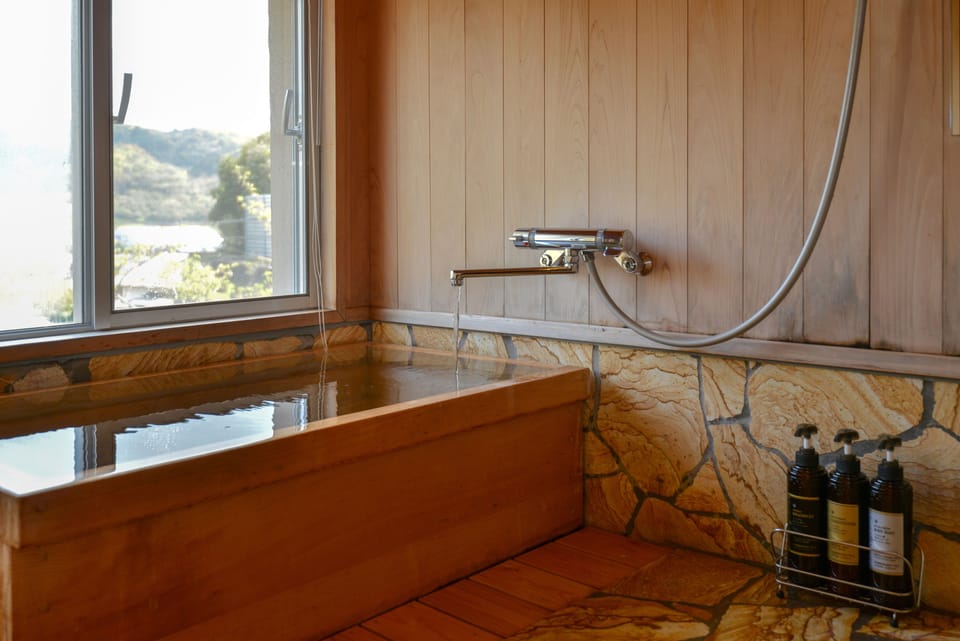 Japanese Style Quadruple Room, Non Smoking, Open air-Bath | Bathroom shower