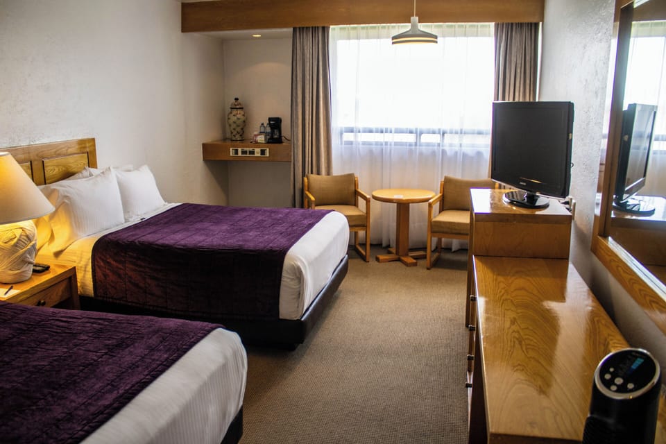 Traditional Double Room, 2 Double Beds, Non Smoking, Garden View | Desk, iron/ironing board, free WiFi, bed sheets