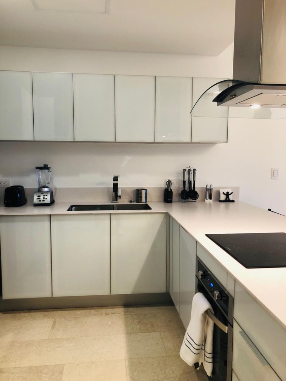 Apartment | Private kitchen | Fridge, microwave, oven, stovetop
