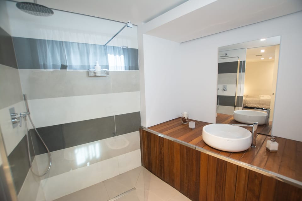 Double Room | Bathroom | Shower, rainfall showerhead, free toiletries, hair dryer