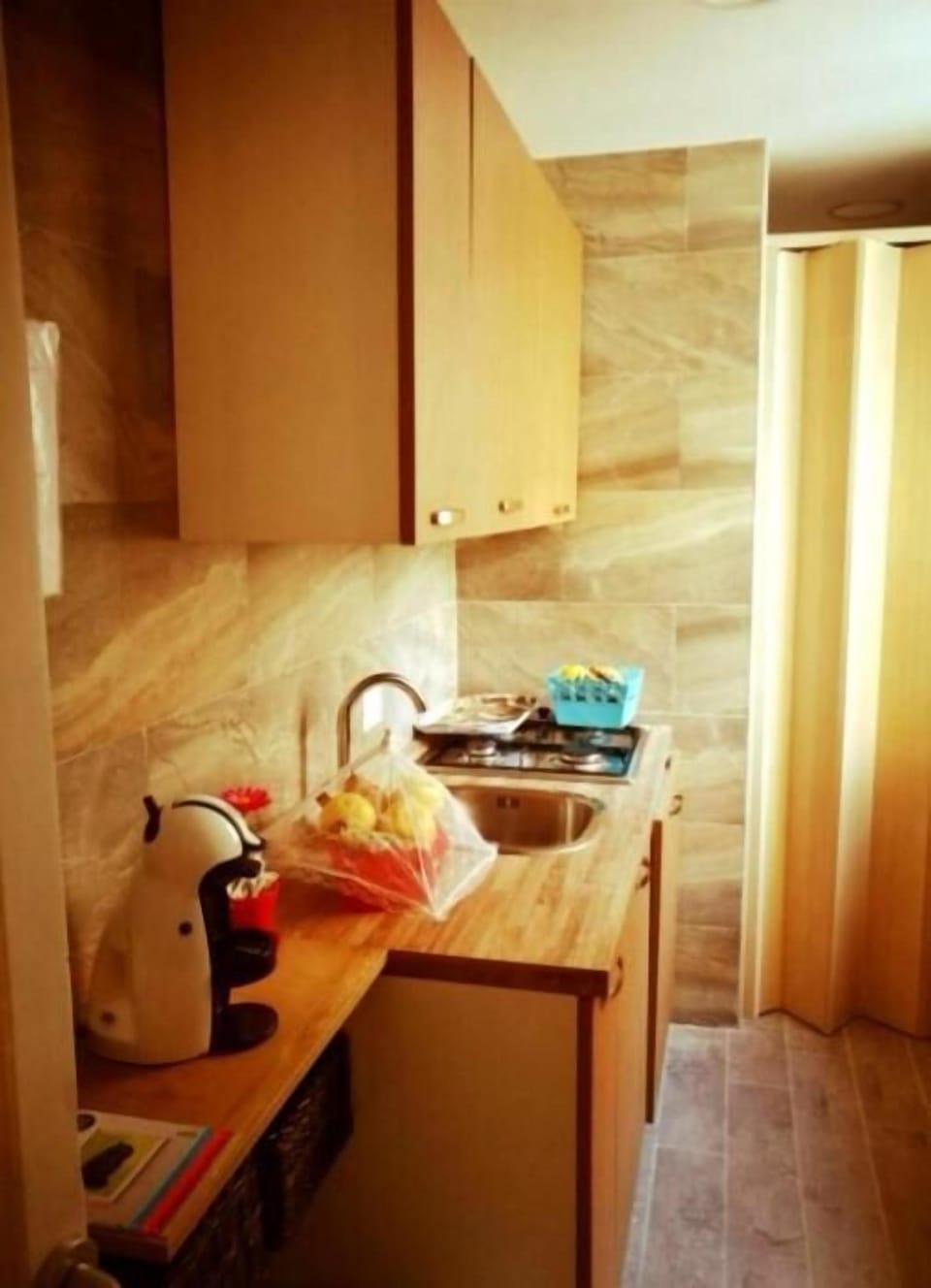 Shared fridge, espresso maker