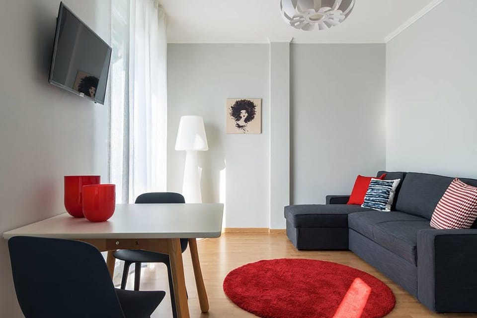 Apartment, 1 Bedroom | Living area | Flat-screen TV