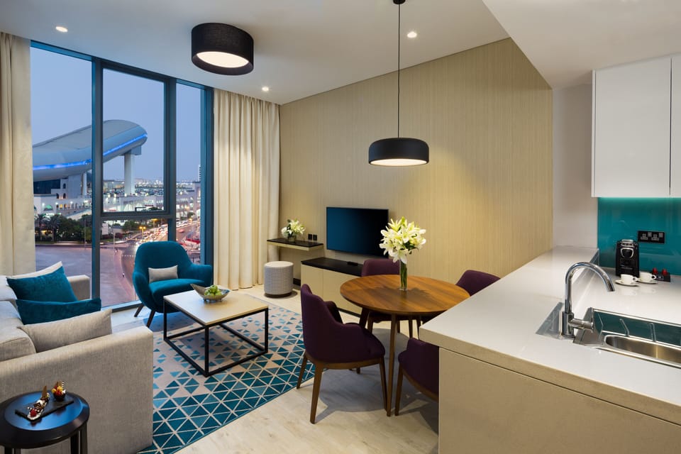Executive Apartment, Multiple Beds | Minibar, in-room safe, desk, soundproofing