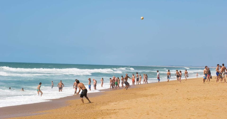 Beach nearby, beach volleyball
