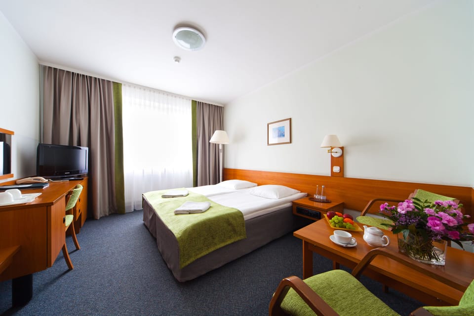 Standard Double Room | Desk, blackout drapes, iron/ironing board (on request), WiFi (free)