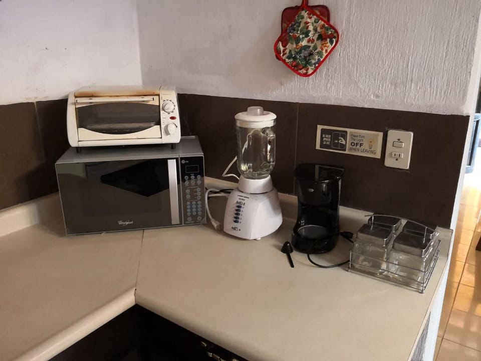 Shared fridge, microwave