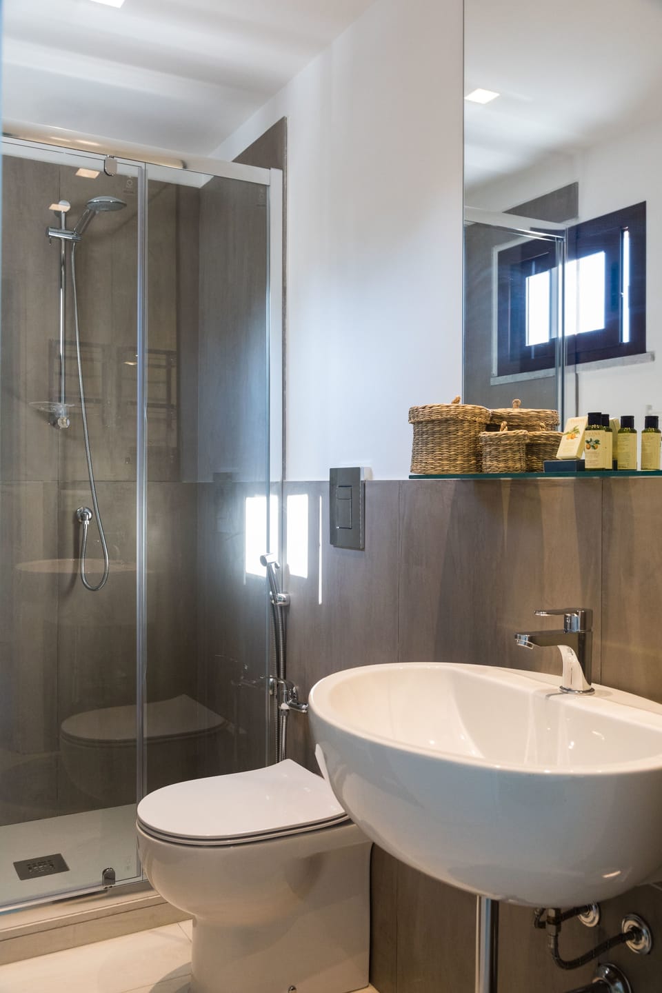 Junior Suite, 1 Queen Bed, Terrace, City View (Porta Felice A) | Bathroom sink