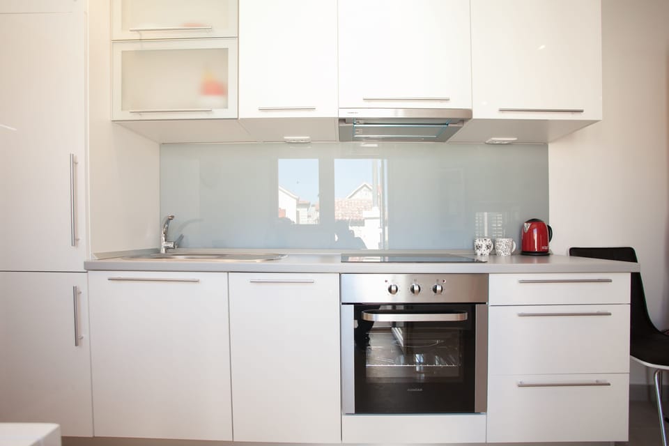 Apartment, Terrace | Private kitchen | Full-size fridge, microwave, oven, stovetop