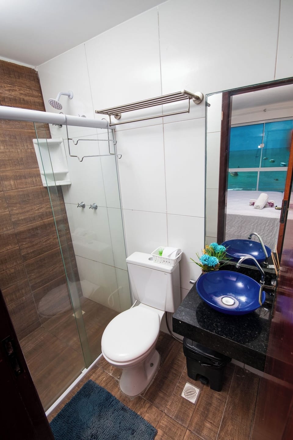 Basic Double Room, Non Smoking, Sea View | Bathroom | Shower, free toiletries, towels, toilet paper