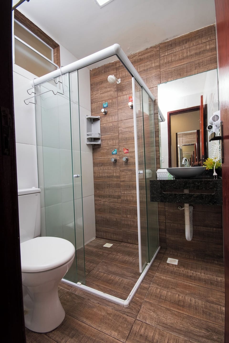 Basic Quadruple Room, Non Smoking | Bathroom | Shower, free toiletries, towels, toilet paper