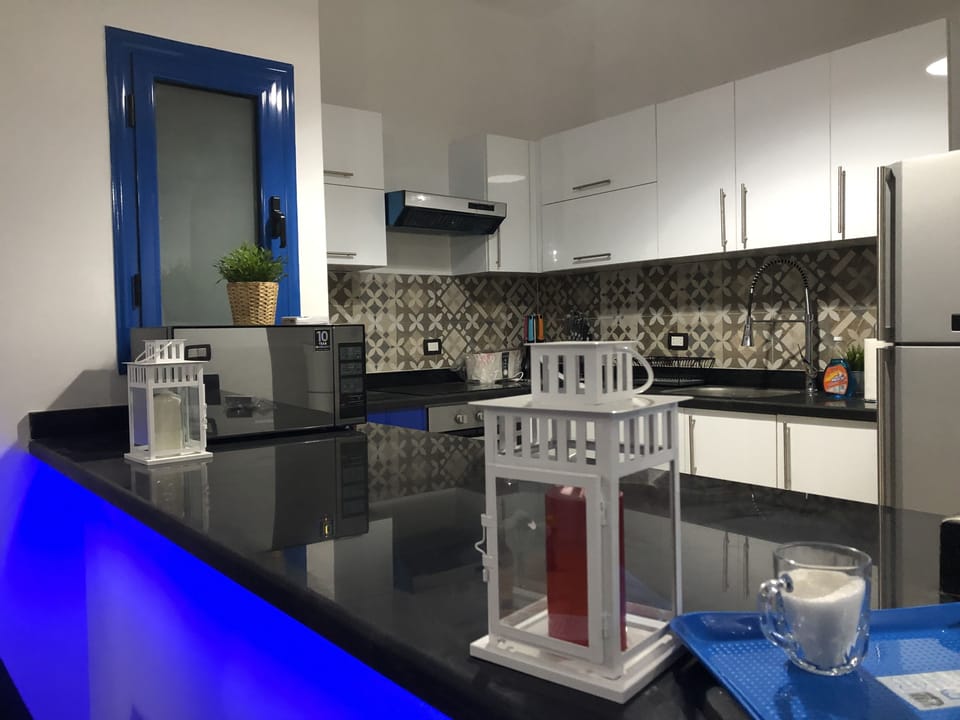 Deluxe Villa, Pool Access | Private kitchen | Full-size fridge, microwave, oven, stovetop