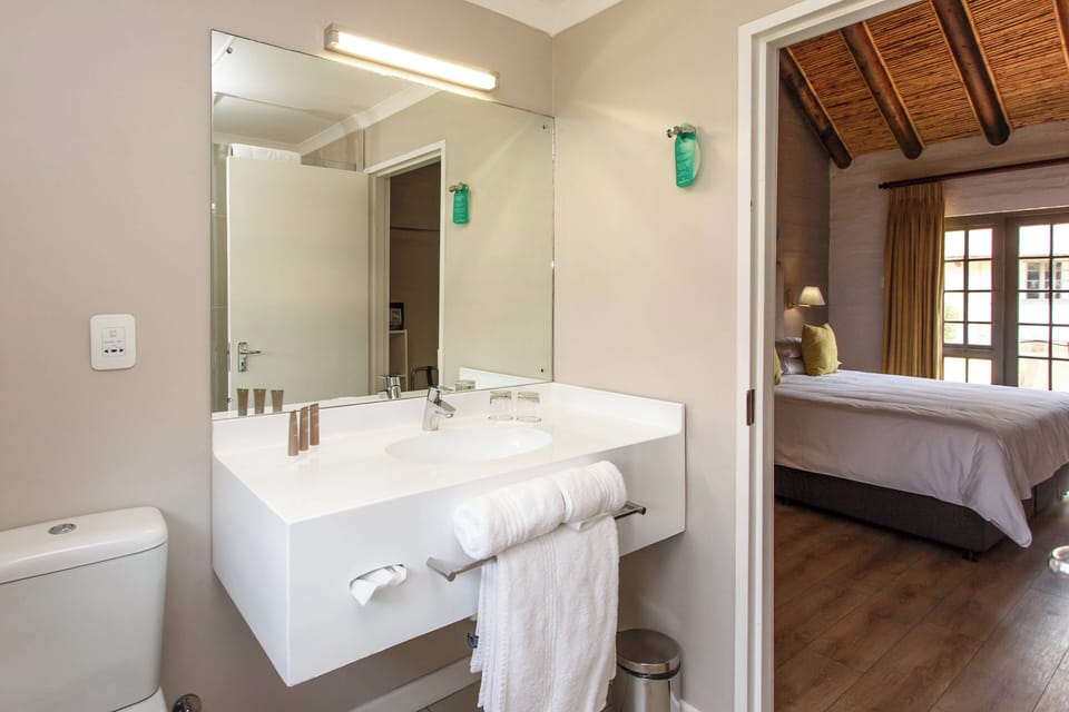 Shower, eco-friendly toiletries, hair dryer, towels