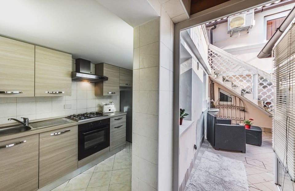 Family Apartment, Multiple Beds, Non Smoking, Canal View | Private kitchen | Full-size fridge, microwave, oven, stovetop