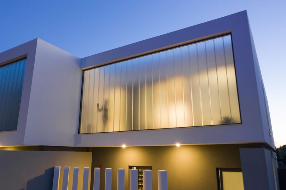 Front of property - evening/night