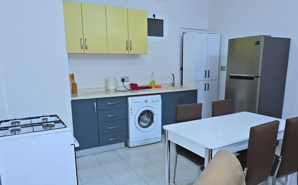 Lemon Tree Flat | Private kitchen | Full-size fridge, microwave, oven, stovetop