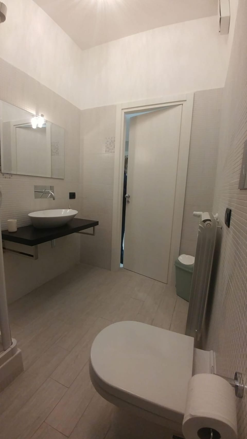 Shower, free toiletries, hair dryer, bidet