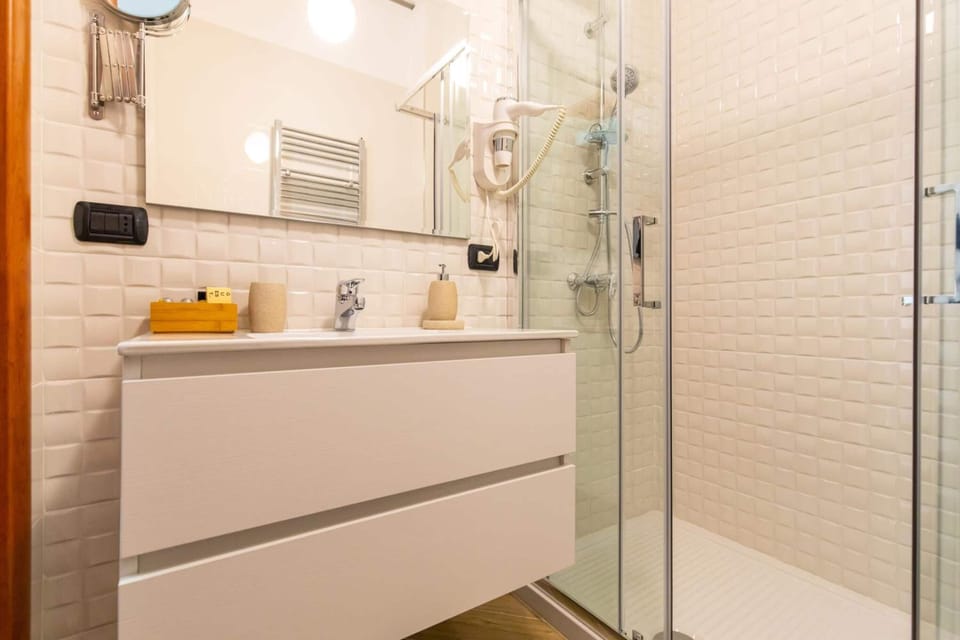 Shower, rainfall showerhead, hair dryer, bidet
