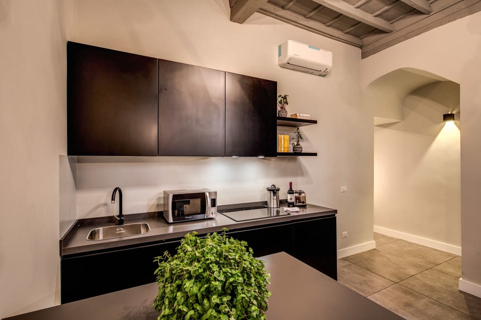 Apartment, 1 Bedroom | Private kitchenette | Fridge, microwave, stovetop, cookware/dishes/utensils