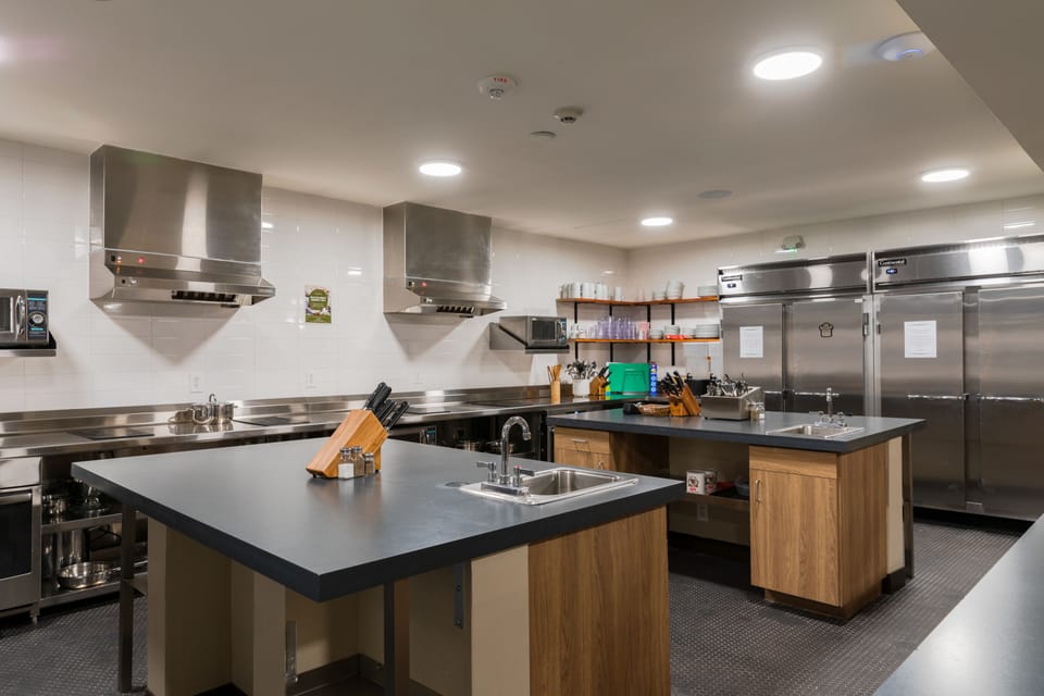 Shared fridge, microwave