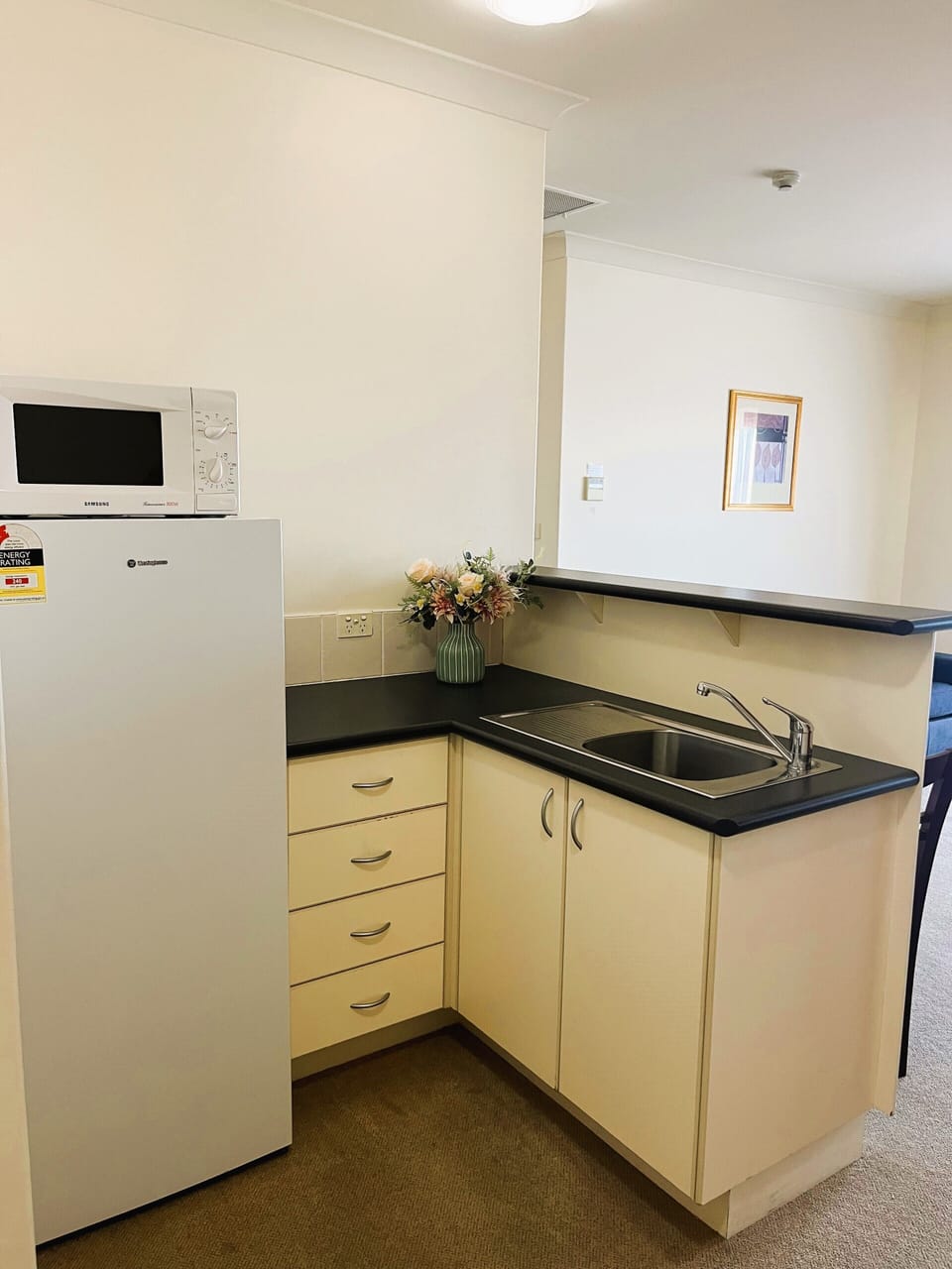 Two Bedroom Apartment | Private kitchen | Fridge, coffee/tea maker, electric kettle