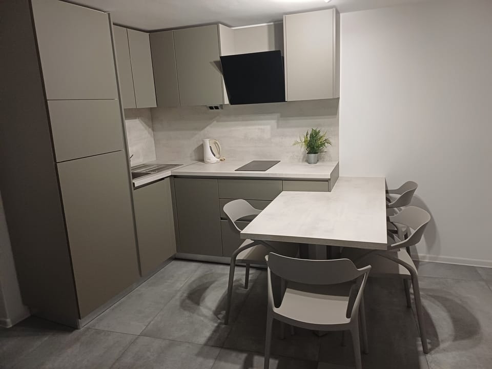 Standard Apartment | Private kitchen | Fridge, coffee/tea maker