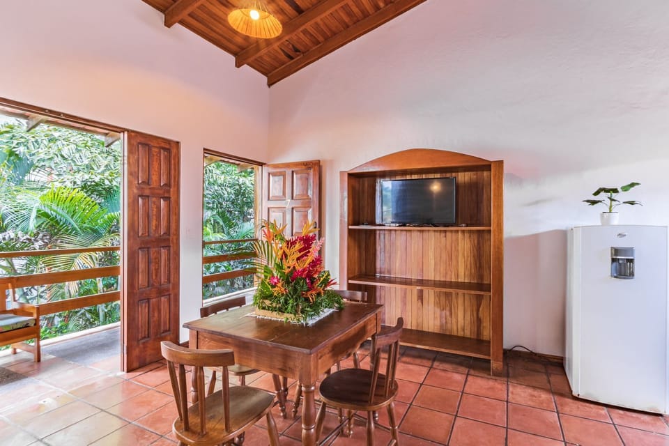 Apartment, 1 Bedroom, Kitchen, Beachfront (Apt. 7) | Living area | Flat-screen TV