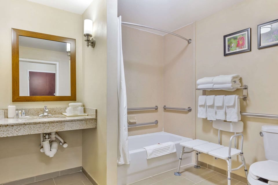 Suite, 1 King Bed with Sofa bed, Accessible, Non Smoking (2 Person Sofa Bed) | Premium bedding, desk, laptop workspace, iron/ironing board
