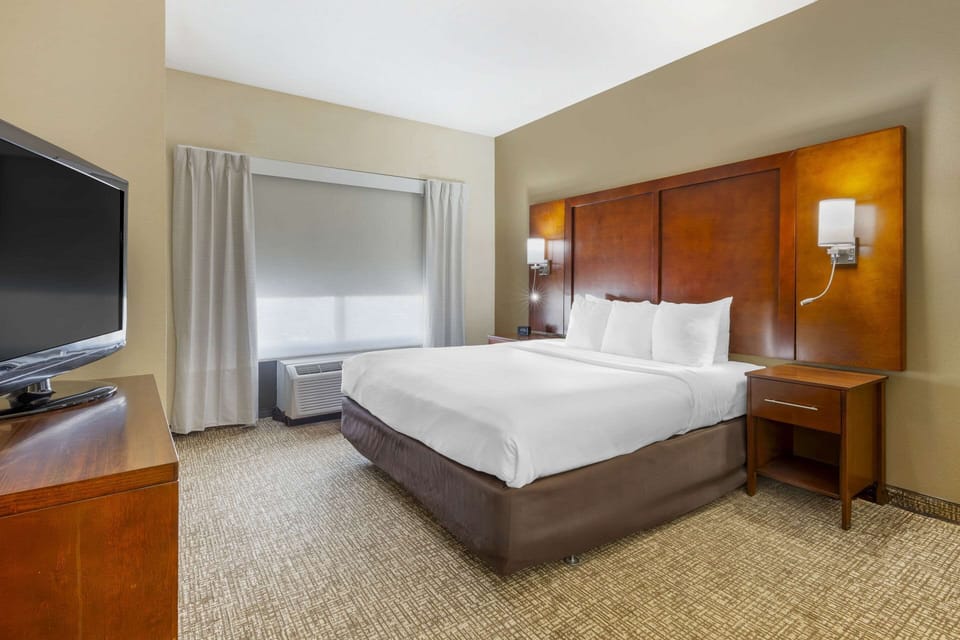 Suite, 1 King Bed with Sofa bed, Accessible, Non Smoking (2 Person Sofa Bed) | Premium bedding, desk, laptop workspace, iron/ironing board