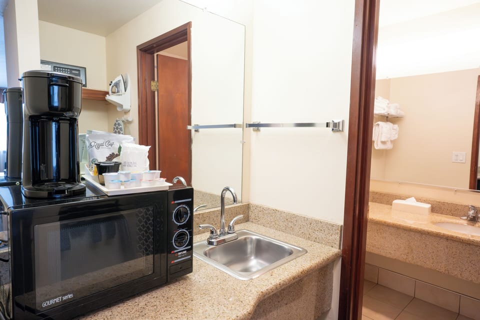 Free toiletries, hair dryer, towels