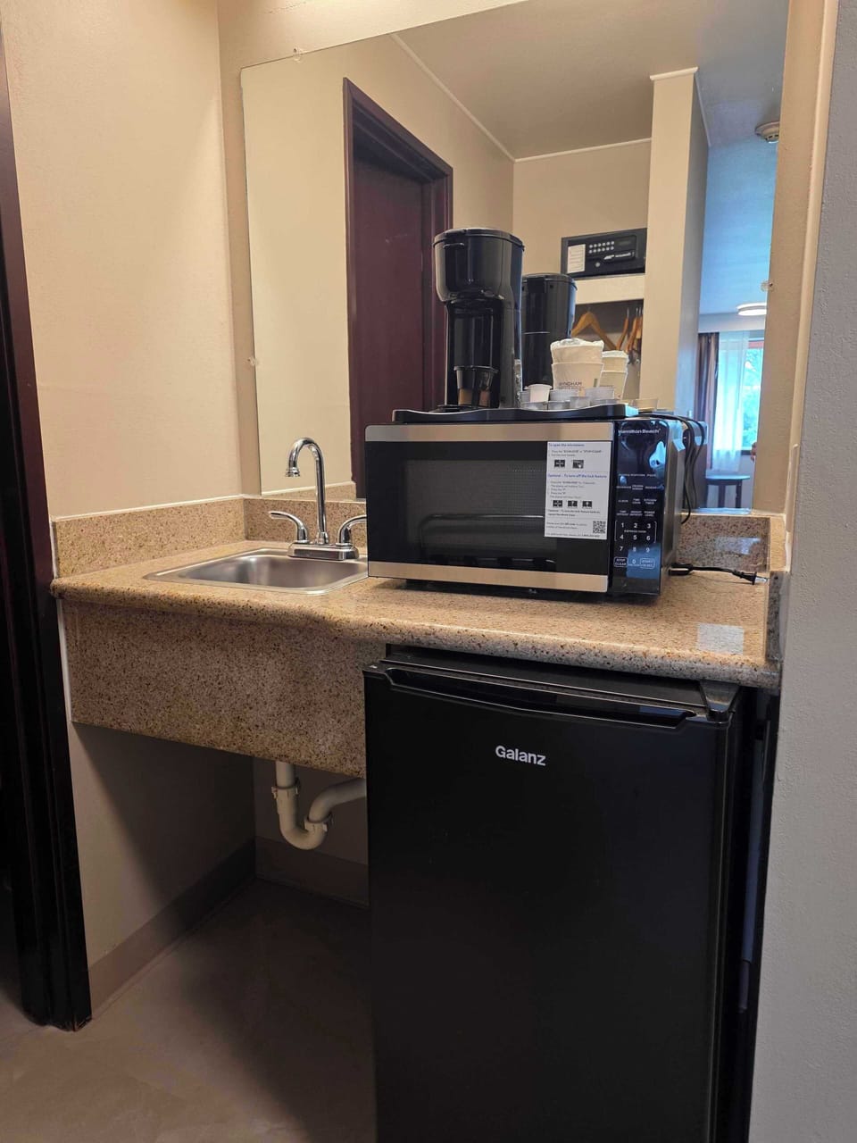 Free toiletries, hair dryer, towels