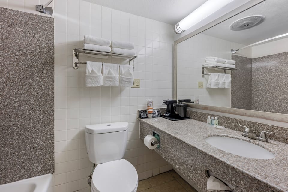 Room, 2 Double Beds, Non Smoking | Desk, laptop workspace, soundproofing, iron/ironing board