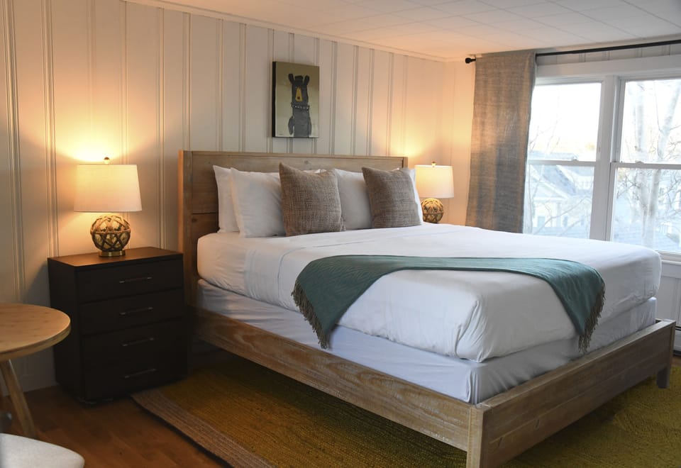 Egyptian cotton sheets, premium bedding, laptop workspace