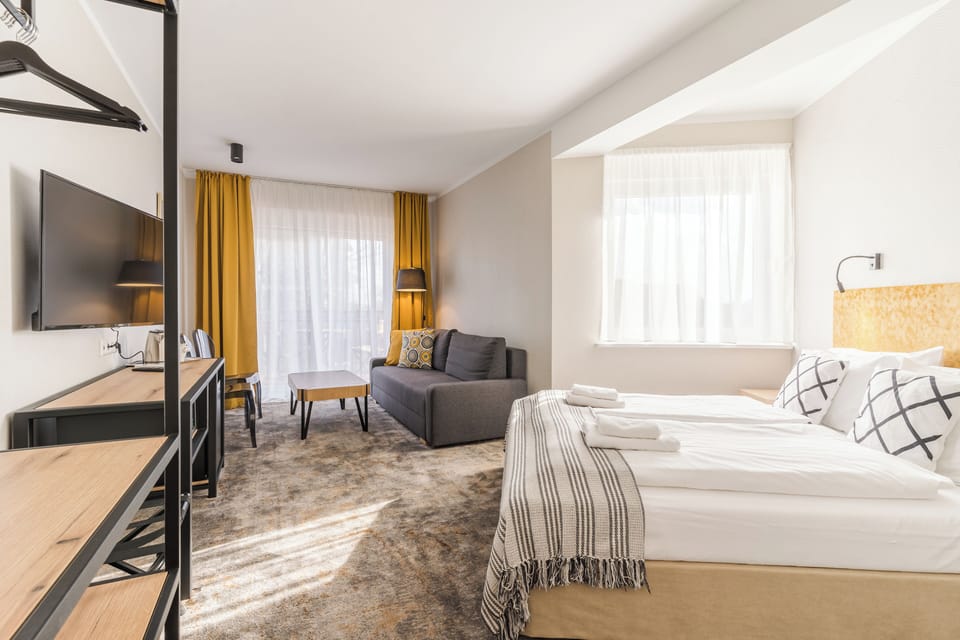 Superior Double Room, 1 Queen Bed | Premium bedding, in-room safe, cribs/infant beds, free WiFi