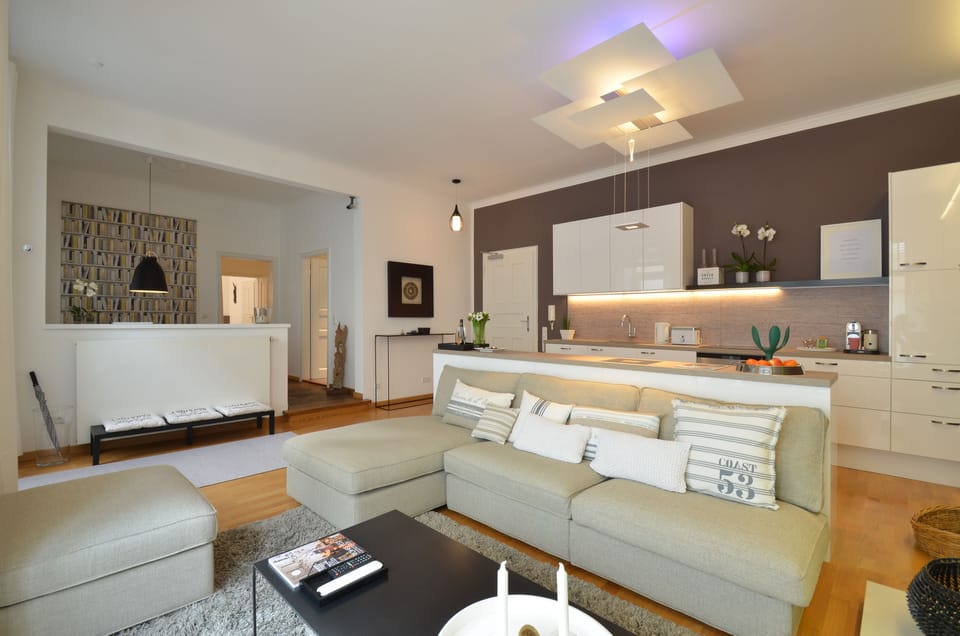 Design Apartment, 2 Bedrooms, Accessible, City View (Asante) | Living area | Flat-screen TV