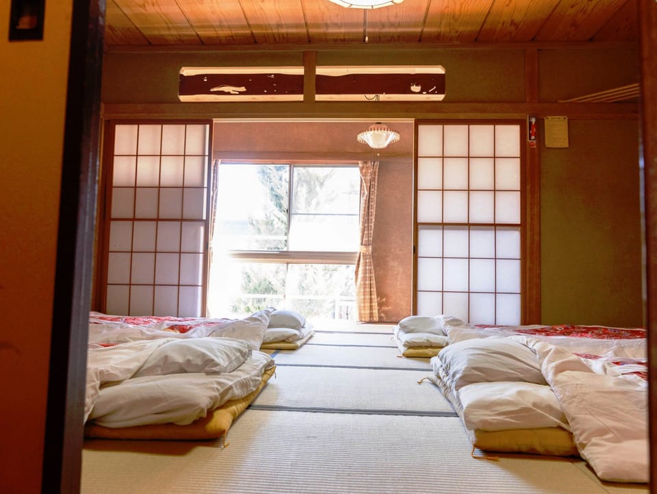 Japanese Style Quadruple Room | Free WiFi, bed sheets