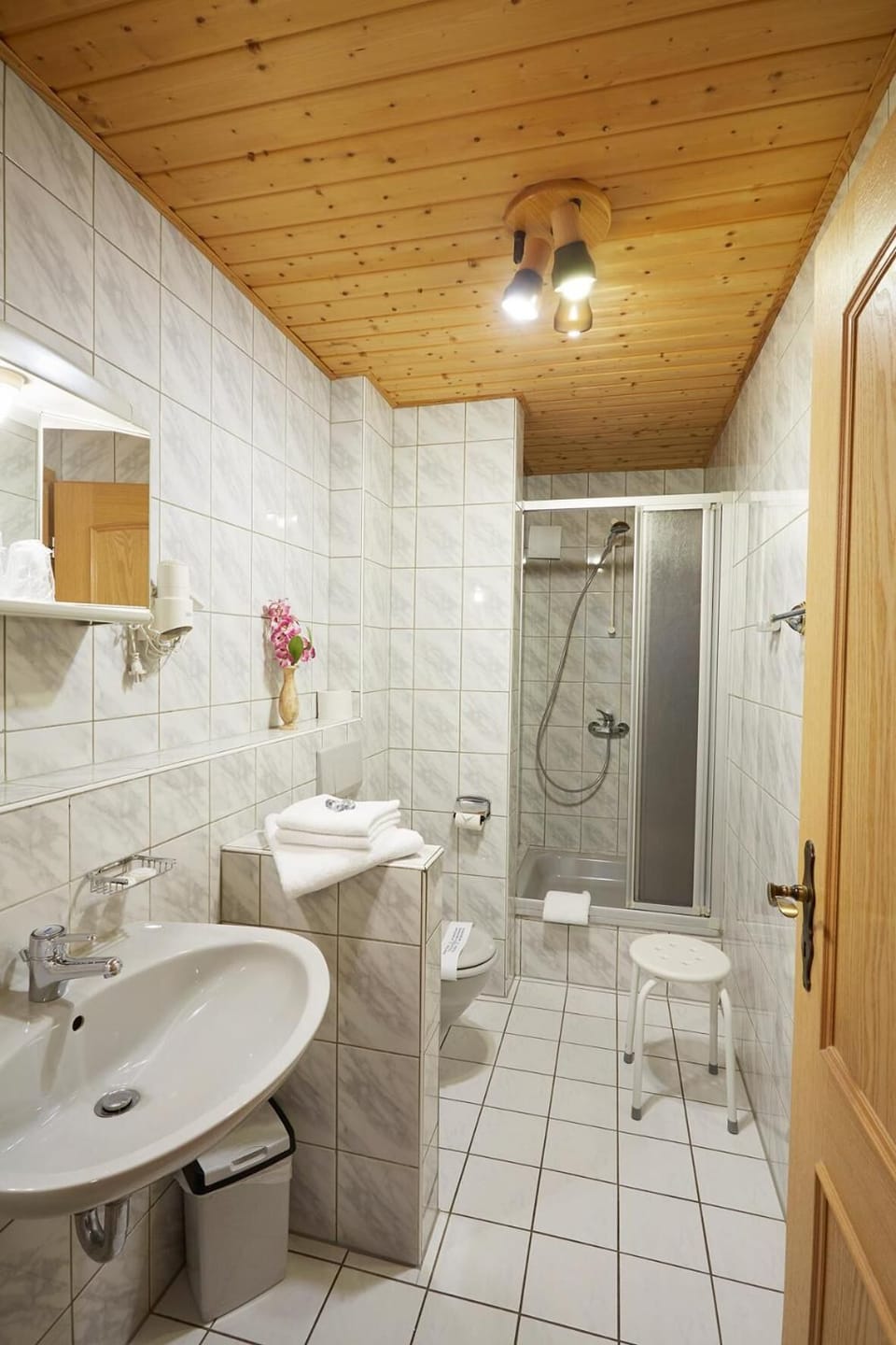 Shower, towels