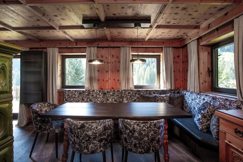Chalet, 2 Bedrooms, Sauna, Mountain View (Lodge) | Living area | Flat-screen TV
