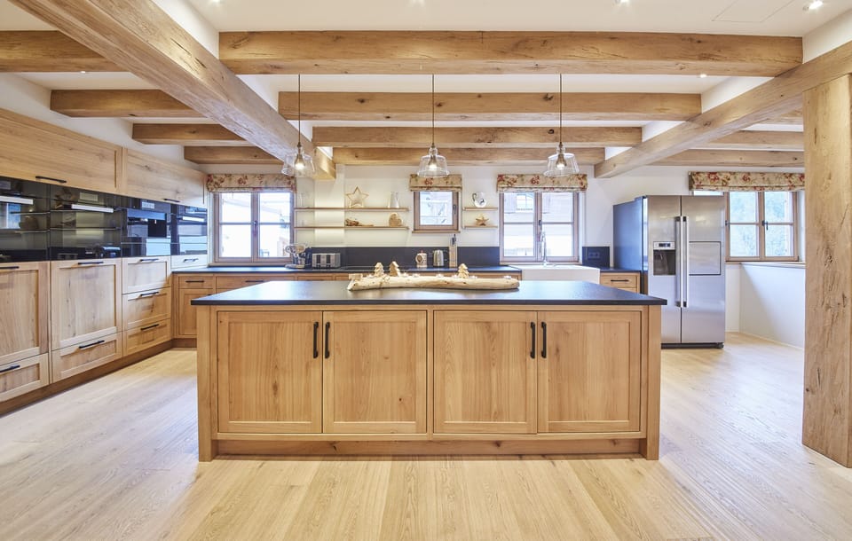 Chalet, 5 Bedrooms, Mountain View (Lodge) | Private kitchen | Coffee/tea maker, full-size fridge, microwave, oven