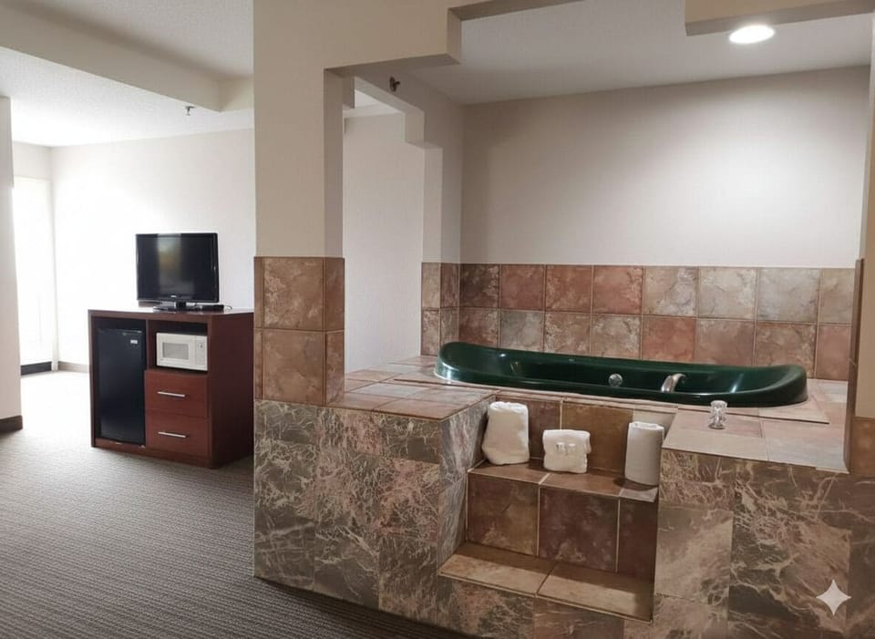 Suite, 1 Bedroom, Non Smoking (Whirlpool) | In-room safe, desk, laptop workspace, iron/ironing board