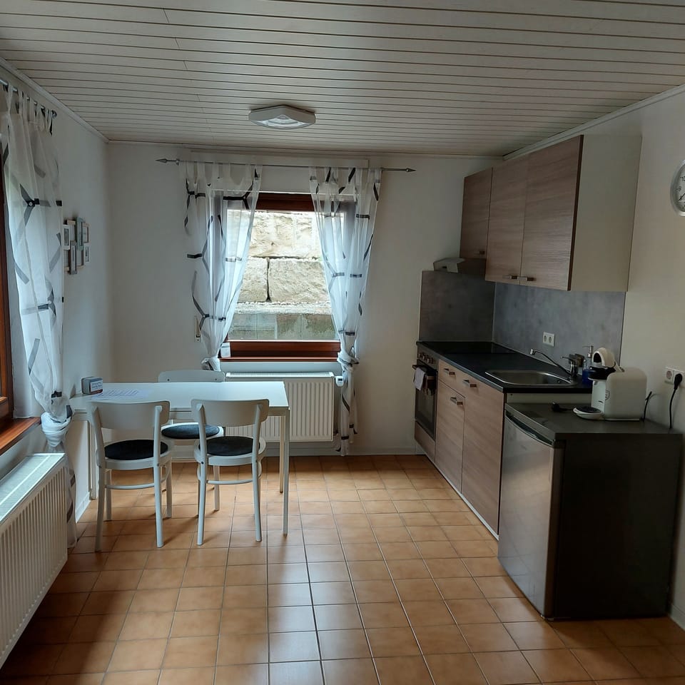 Apartment | Private kitchen | Fridge, espresso maker, coffee/tea maker, electric kettle