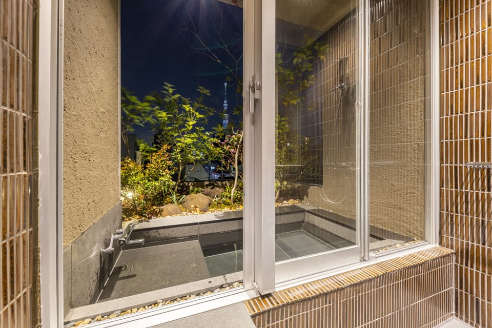 cyashitsu Gratte-ciel with open air bath (Skytree view) | View from room