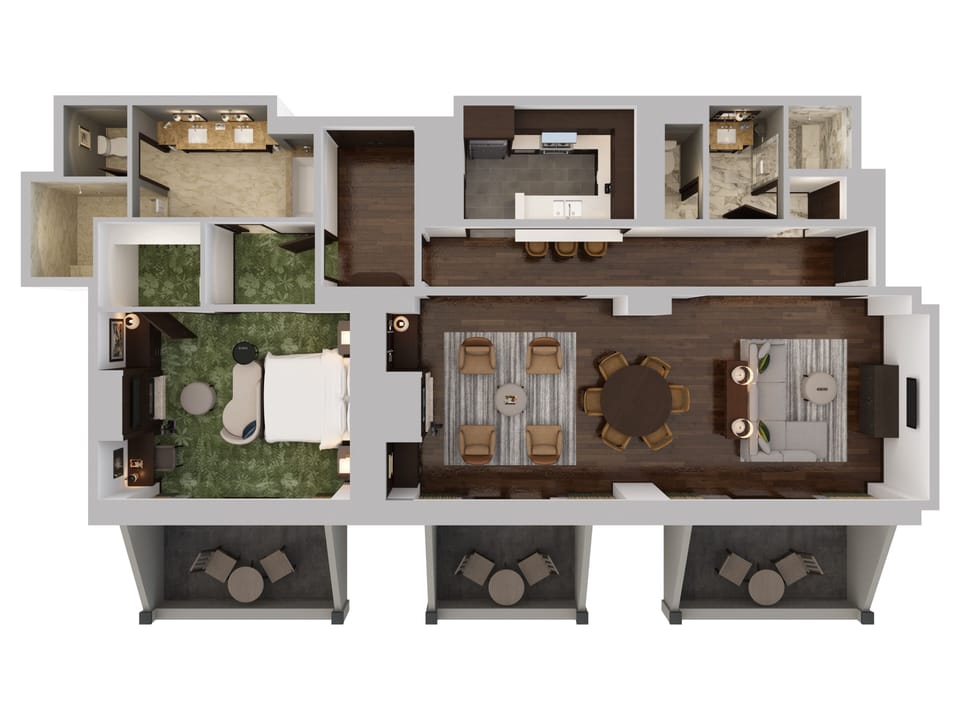 Suite (Alpine Residential) | Premium bedding, down comforters, in-room safe, desk