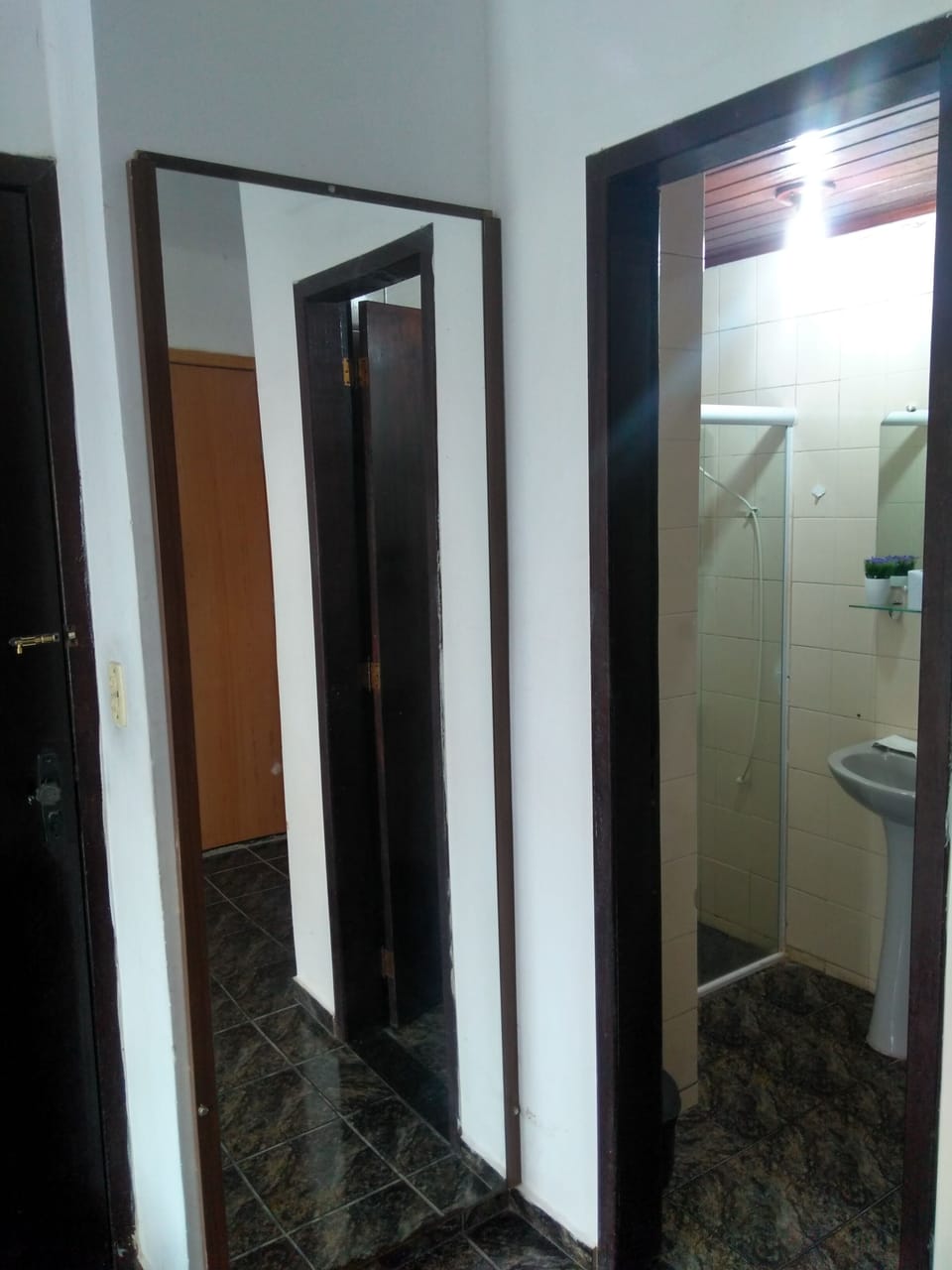 Superior Quadruple Room, Garden View | Bathroom | Hair dryer, towels