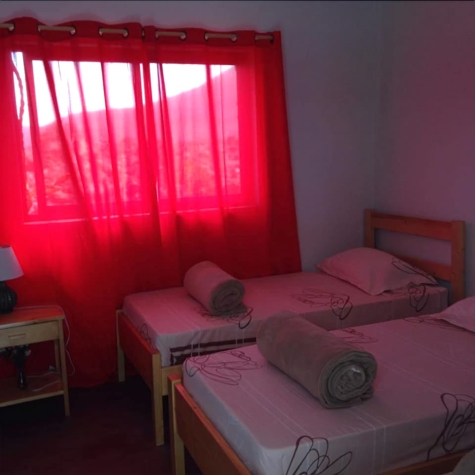Double or Twin Room, Shared Bathroom | Desk, blackout drapes, rollaway beds, bed sheets