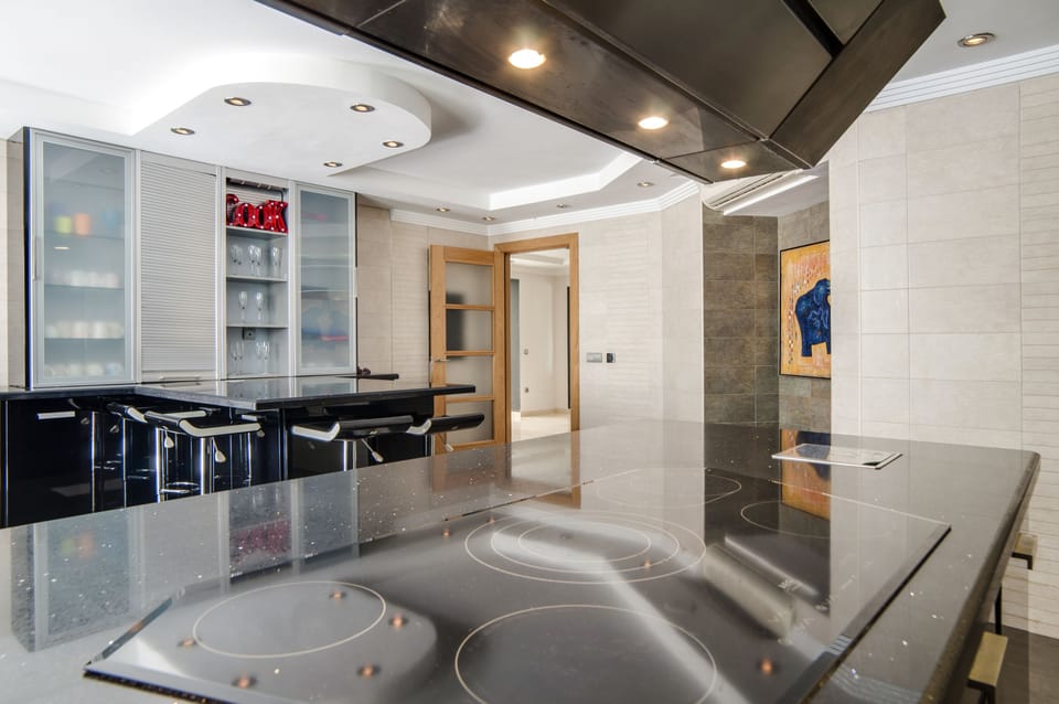 Exclusive Villa, Private Pool | Private kitchen | Oven, dishwasher, electric kettle, cookware/dishes/utensils