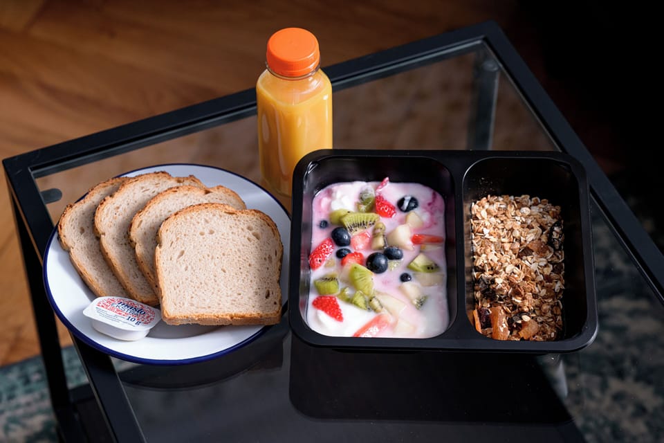 Daily cooked-to-order breakfast for a fee